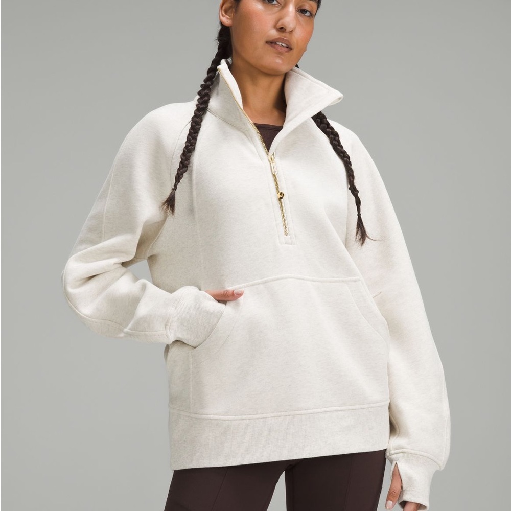 lululemon athletica Cream Half-Zip Pullover Sweatshirt